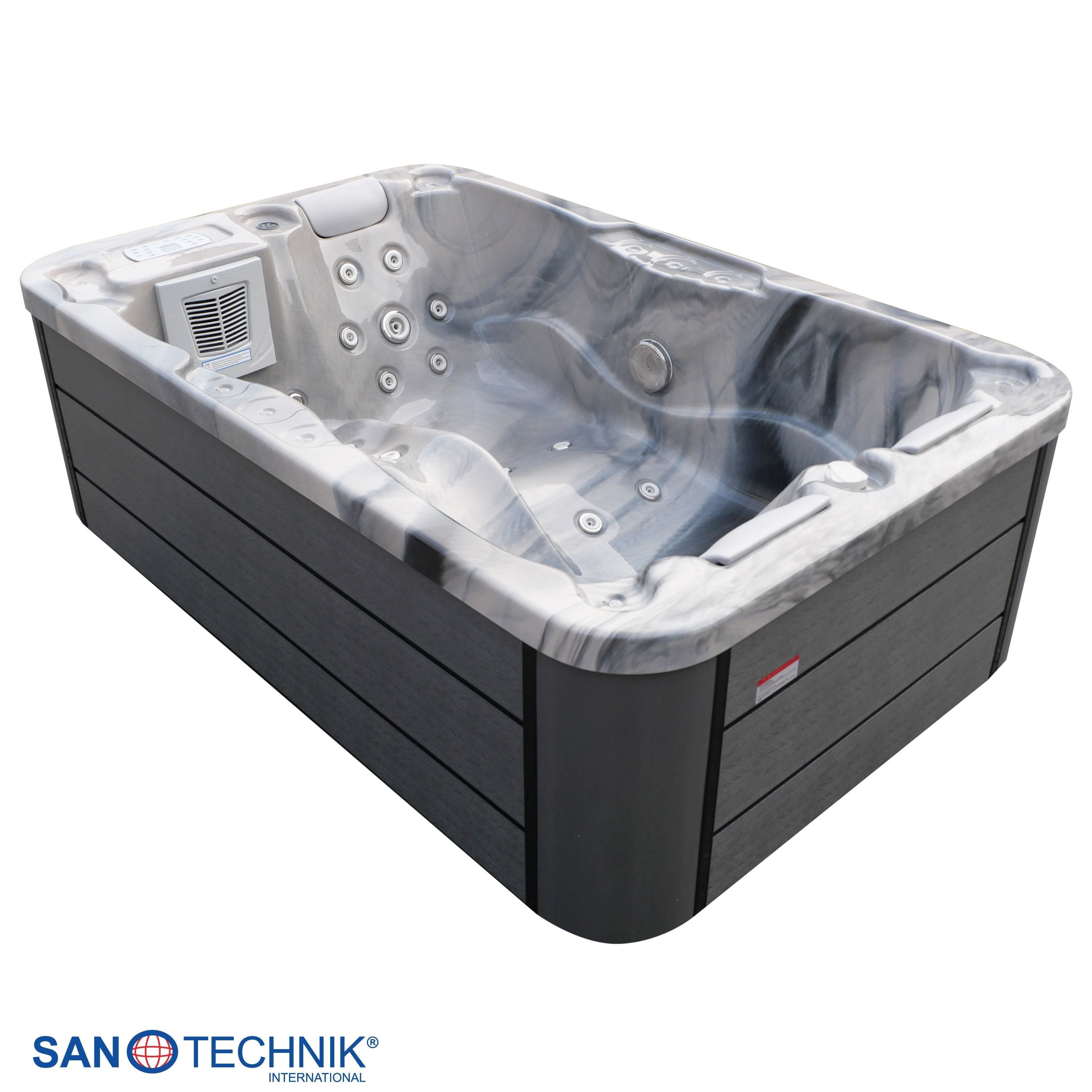 Outdoorwhirlpool MODENA Grey Marble inkl. Abdeckung