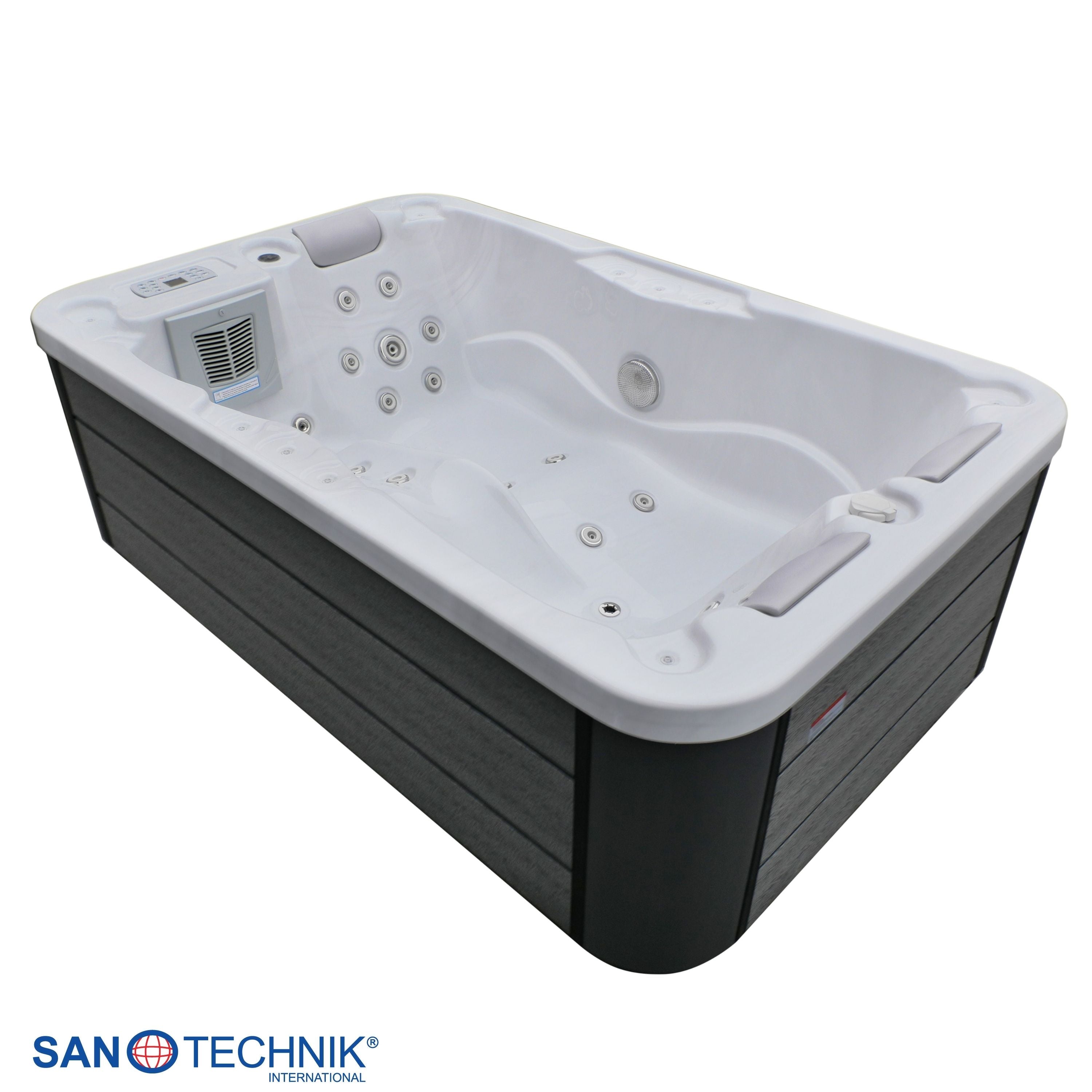 Jacuzzi exterior Modena MÁRMOL BLANCO incl. cubierta