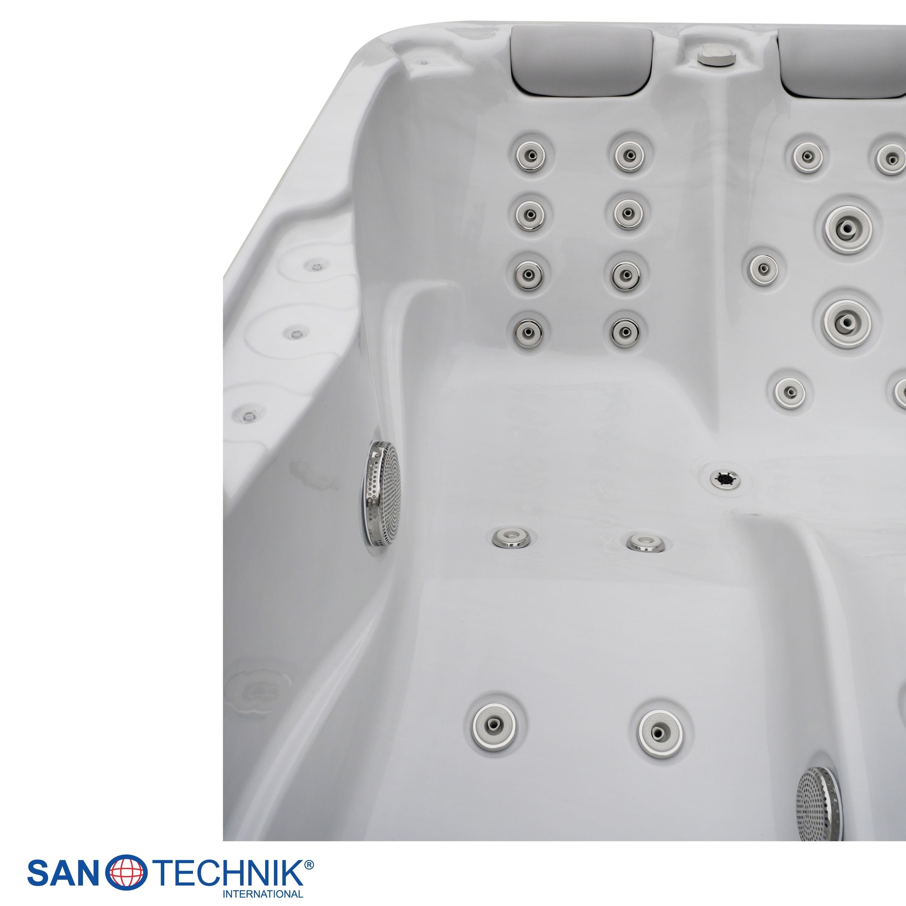 Jacuzzi exterior Modena MÁRMOL BLANCO incl. cubierta