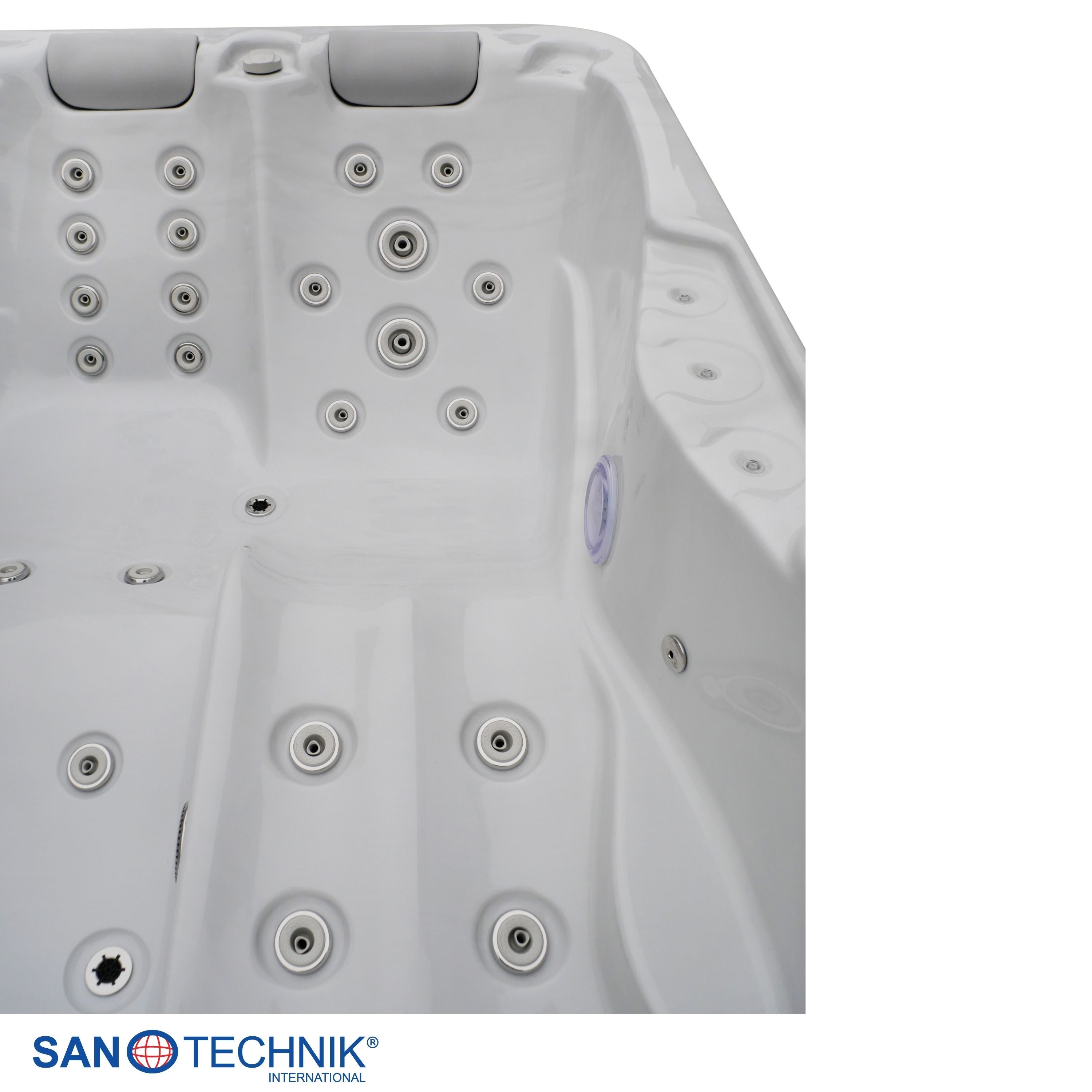 Jacuzzi exterior Modena MÁRMOL BLANCO incl. cubierta