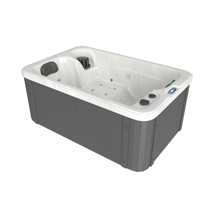 Outdoor Whirlpool SPLIT WHITE MARBLE inkl. Abdeckung 175x115x70 cm