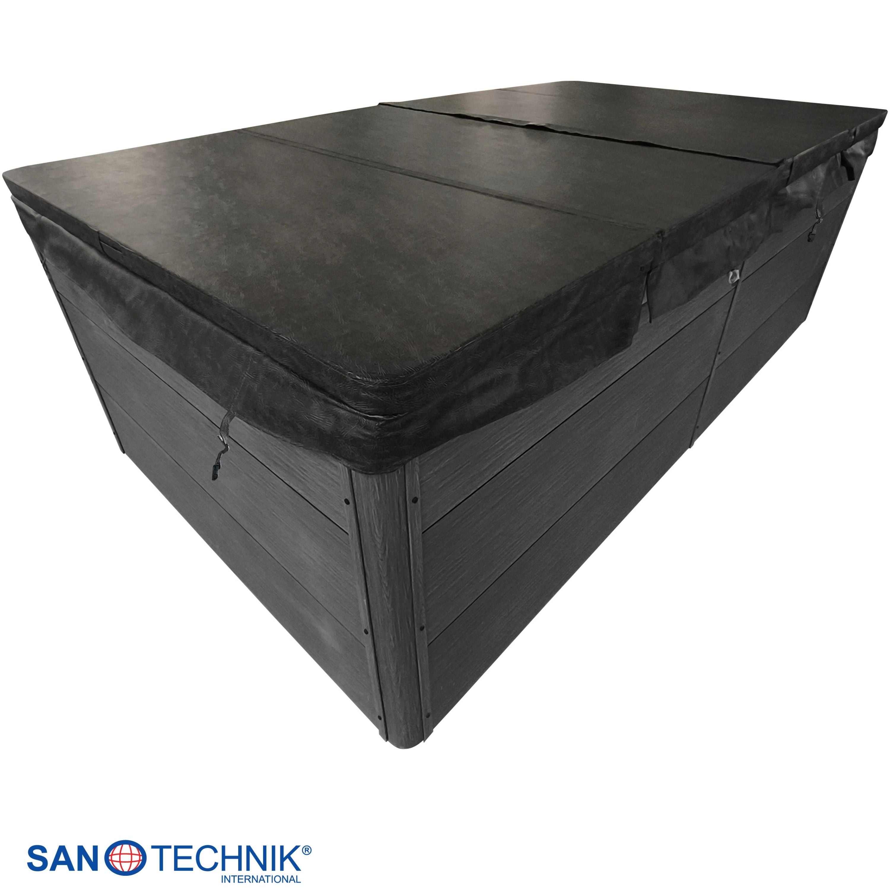 Swimspa IBIZA WHITE MARBLE including cover and steps 400 x 228 x 131 cm frost-proof