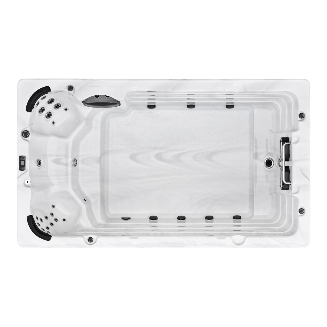 Swimspa IBIZA STERLING SILVER including cover and ladder 400 x 228 x 131 cm