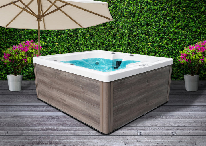 Outdoor whirlpool Modena Blue including cover - 205 x 130 x 70 cm