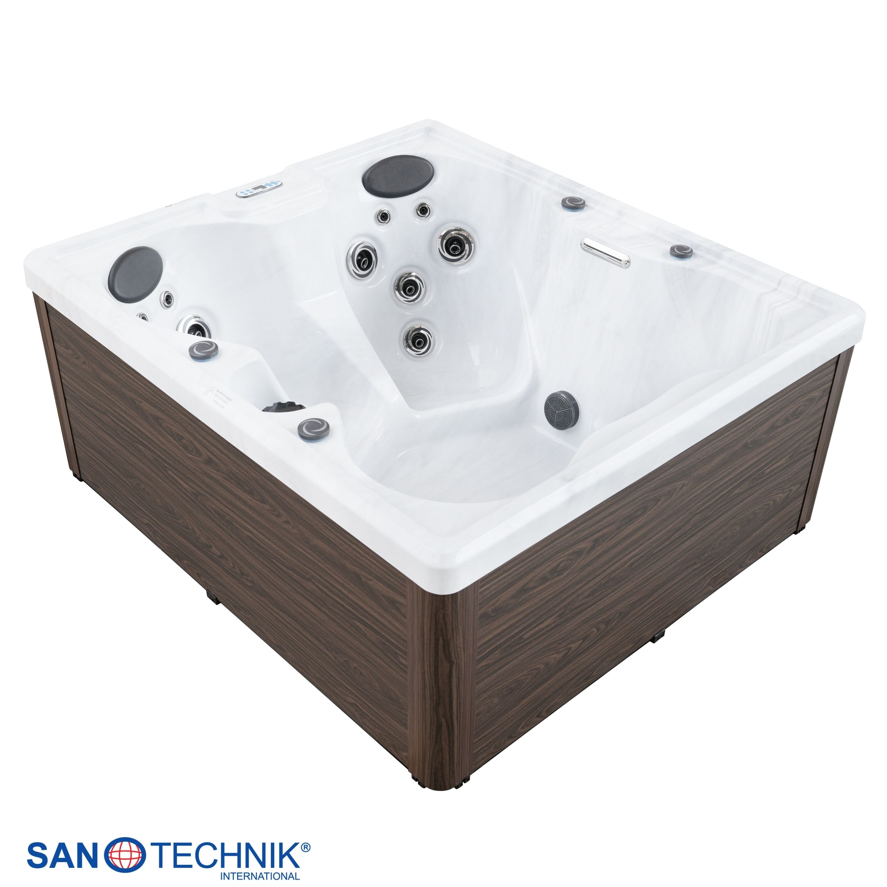 Outdoor whirlpool Modena Blue including cover - 205 x 130 x 70 cm