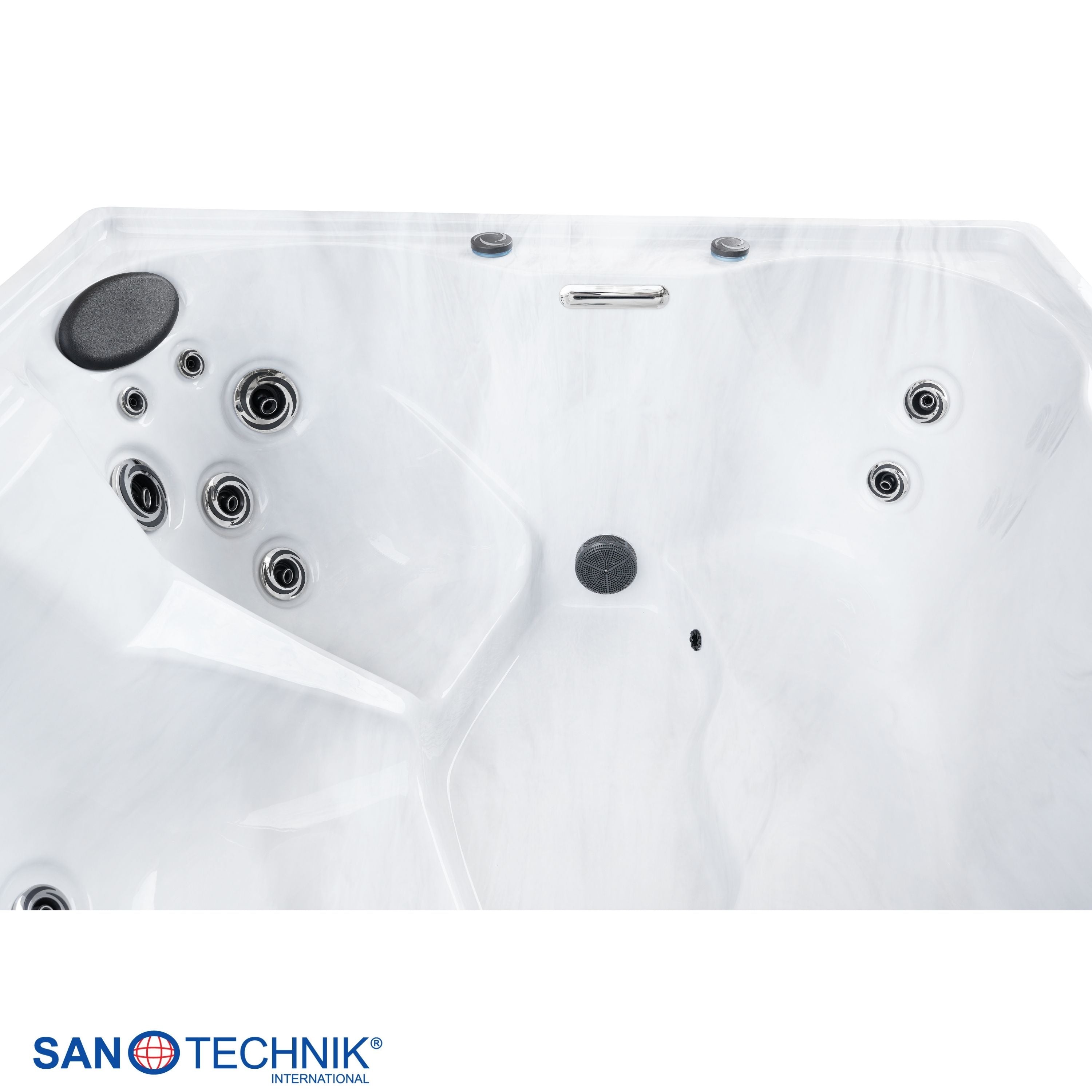 Outdoor whirlpool Modena Blue including cover - 205 x 130 x 70 cm