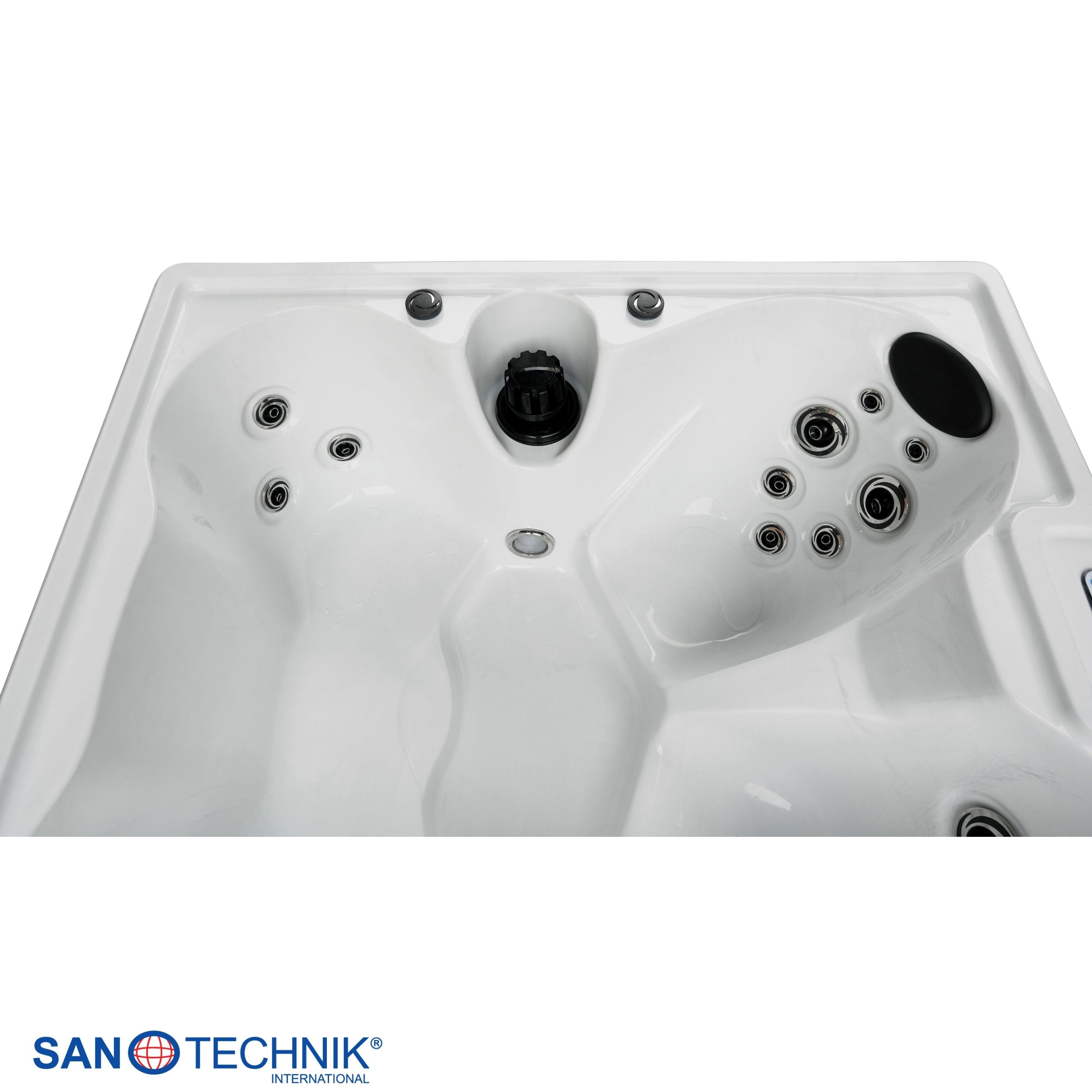 Outdoor whirlpool Modena Blue including cover - 205 x 130 x 70 cm