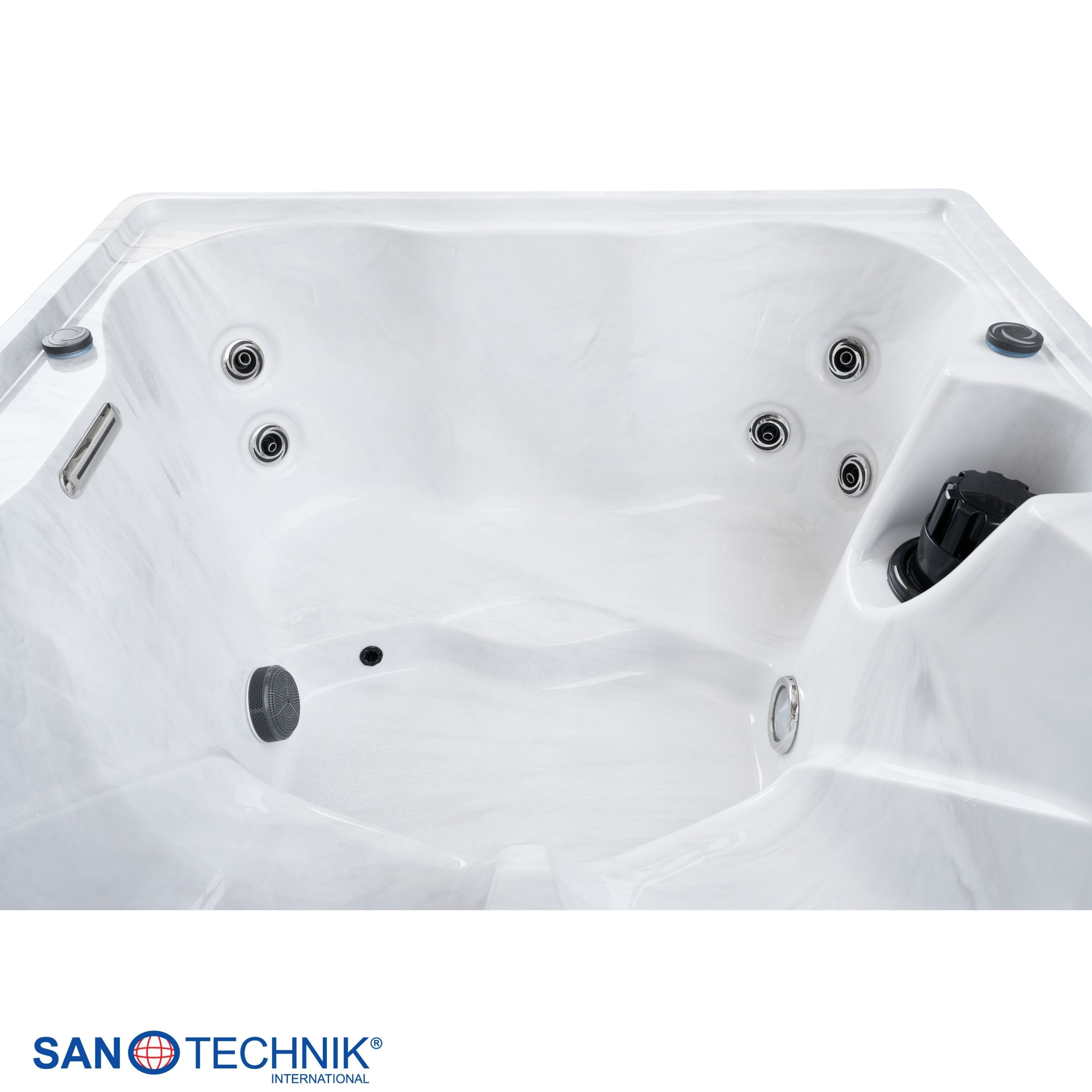 Outdoor whirlpool Modena Blue including cover - 205 x 130 x 70 cm