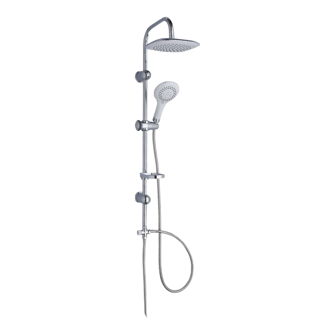 Rain shower set SNAKE silver