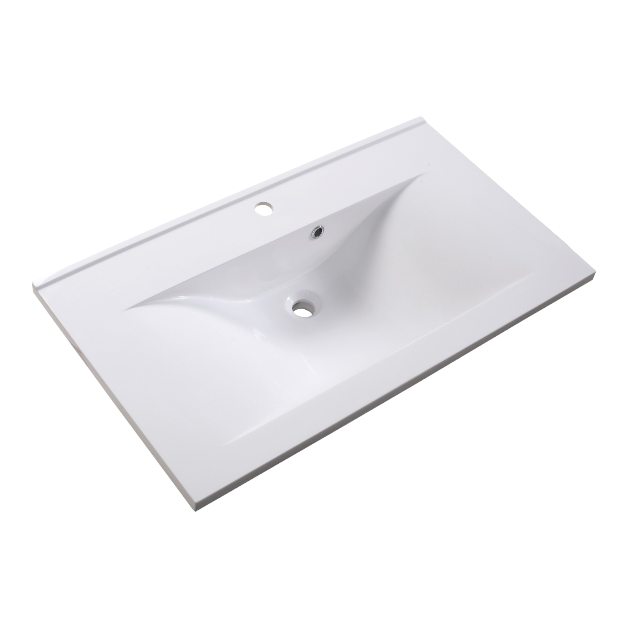 Countertop washbasin in imitation marble 90.7x51.5x17.5 cm
