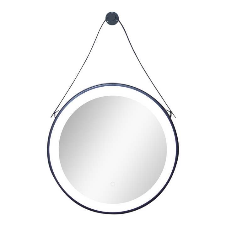Mirror with indirect lighting Hanger black 60 x 60 cm
