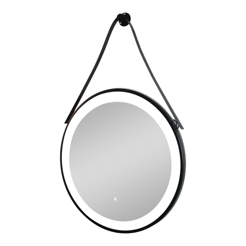 Spiegel mit indirekter Beleuchtung Hanger schwarz 60 x 60 cm