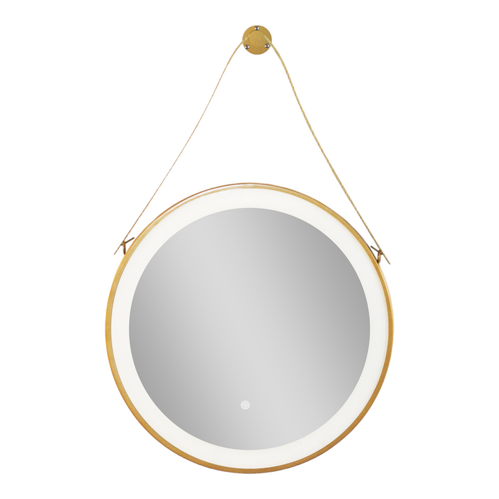 Mirror with indirect lighting Hanger gold 60 x 60 cm