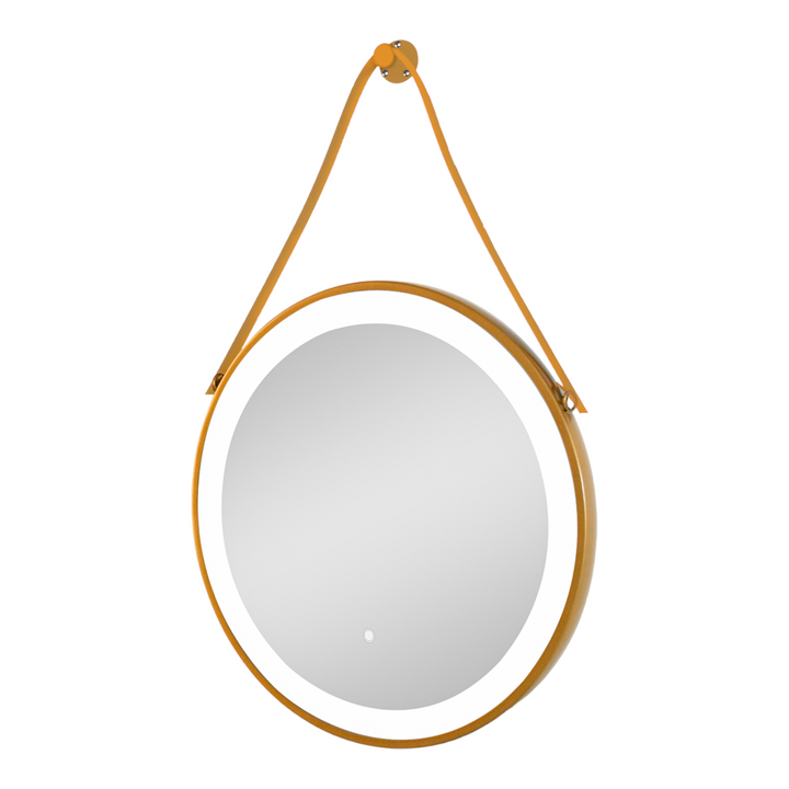 Spiegel mit indirekter Beleuchtung Hanger 60x60 cm | Gold