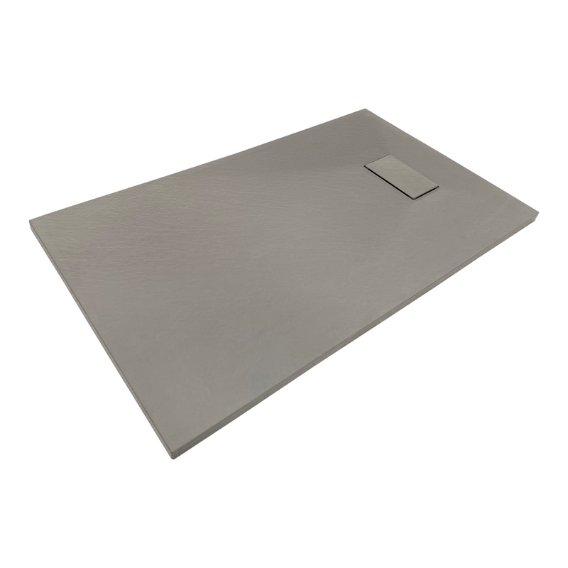 SMC shower cup 120 x 90 cm gray stone look