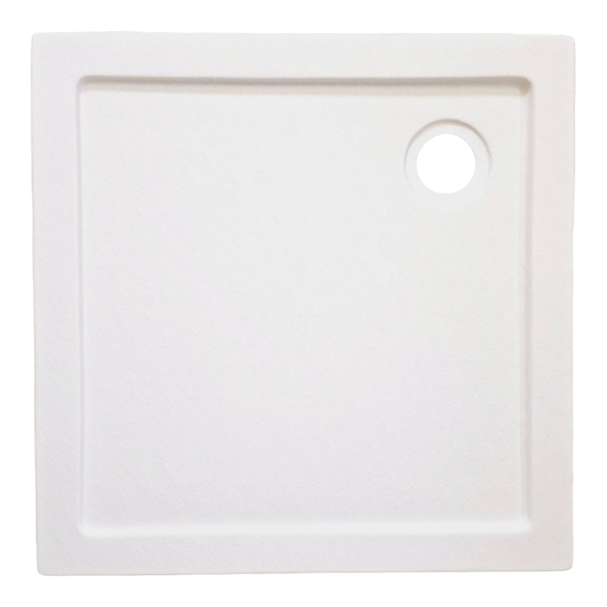 Acryl Brausetasse 90x90 cm | Weiß