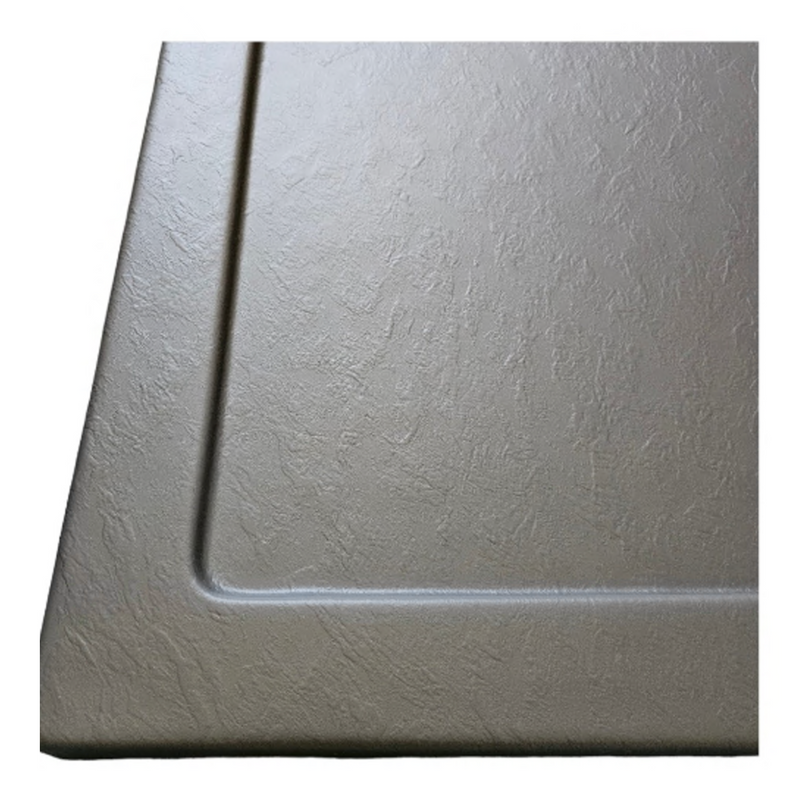 Acryl Brausetasse Stone Grey 80 x 80 cm