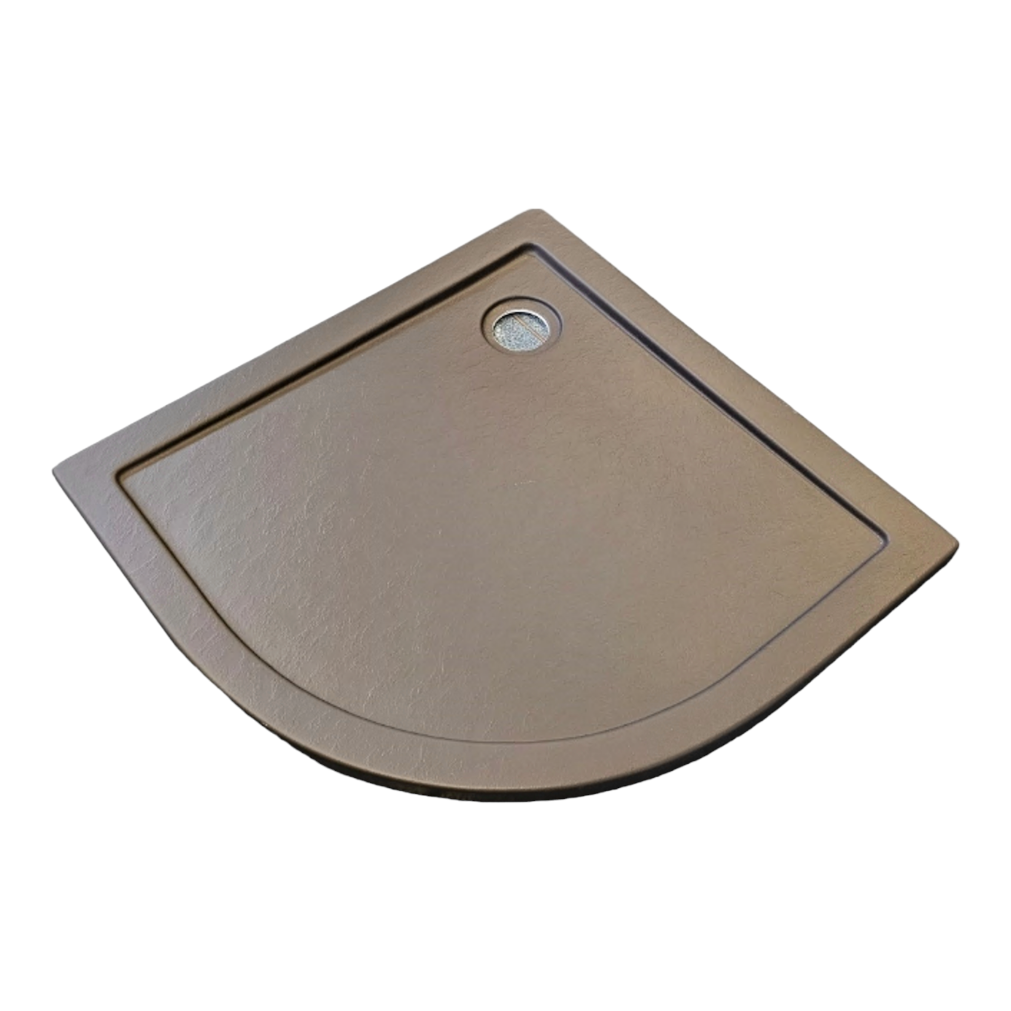 Acryl Rundbrausetasse 90x90 cm | Grau