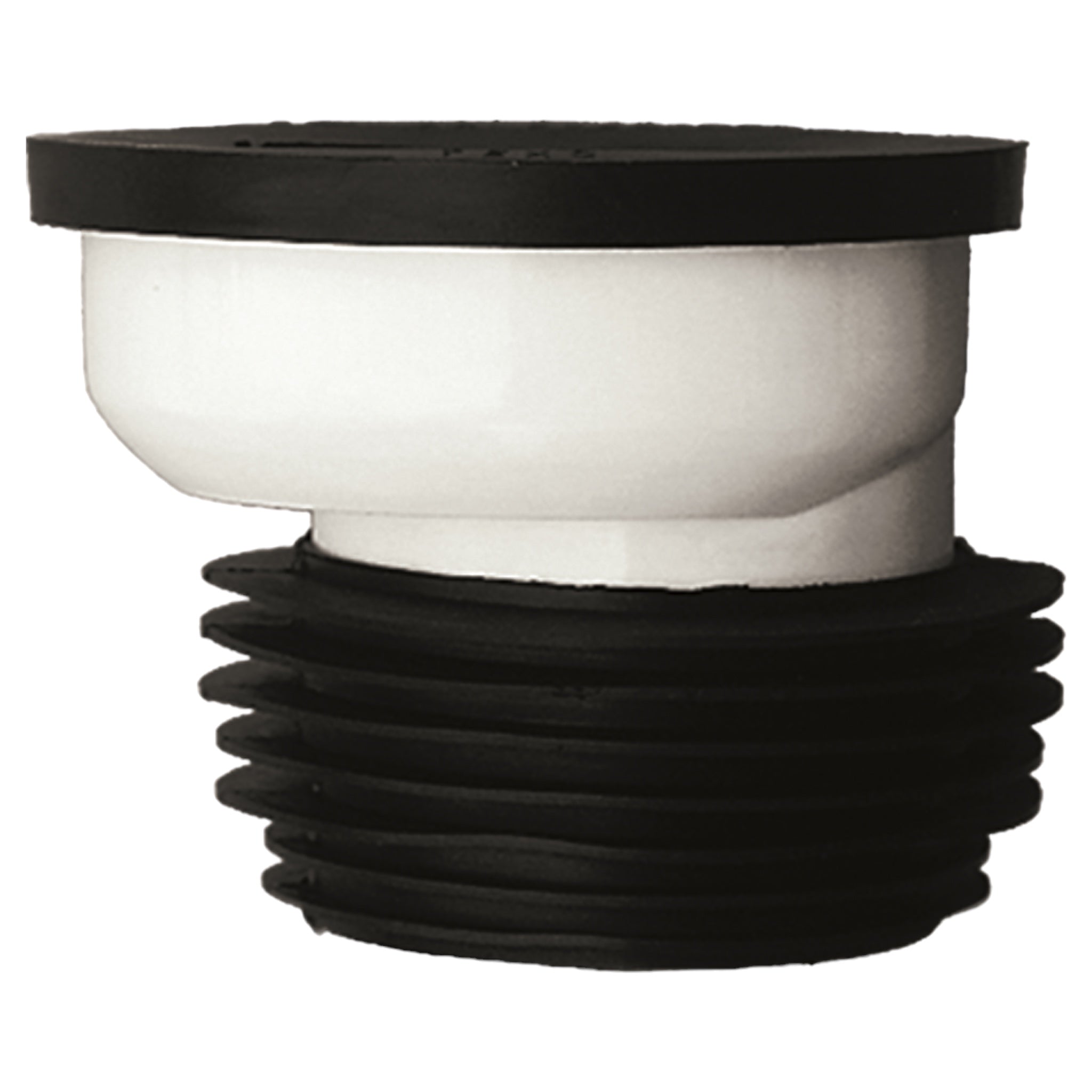 Toilet cuff with eccentric 2 cm