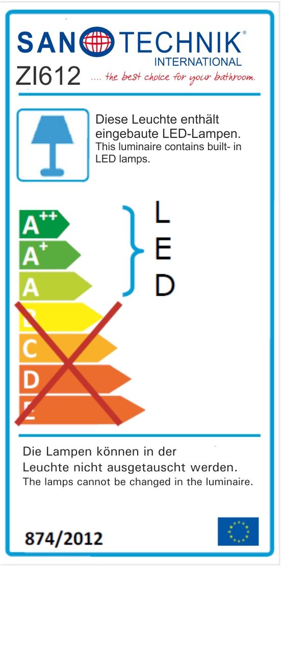 Spiegel mit LED Beleuchtung 90x60 cm