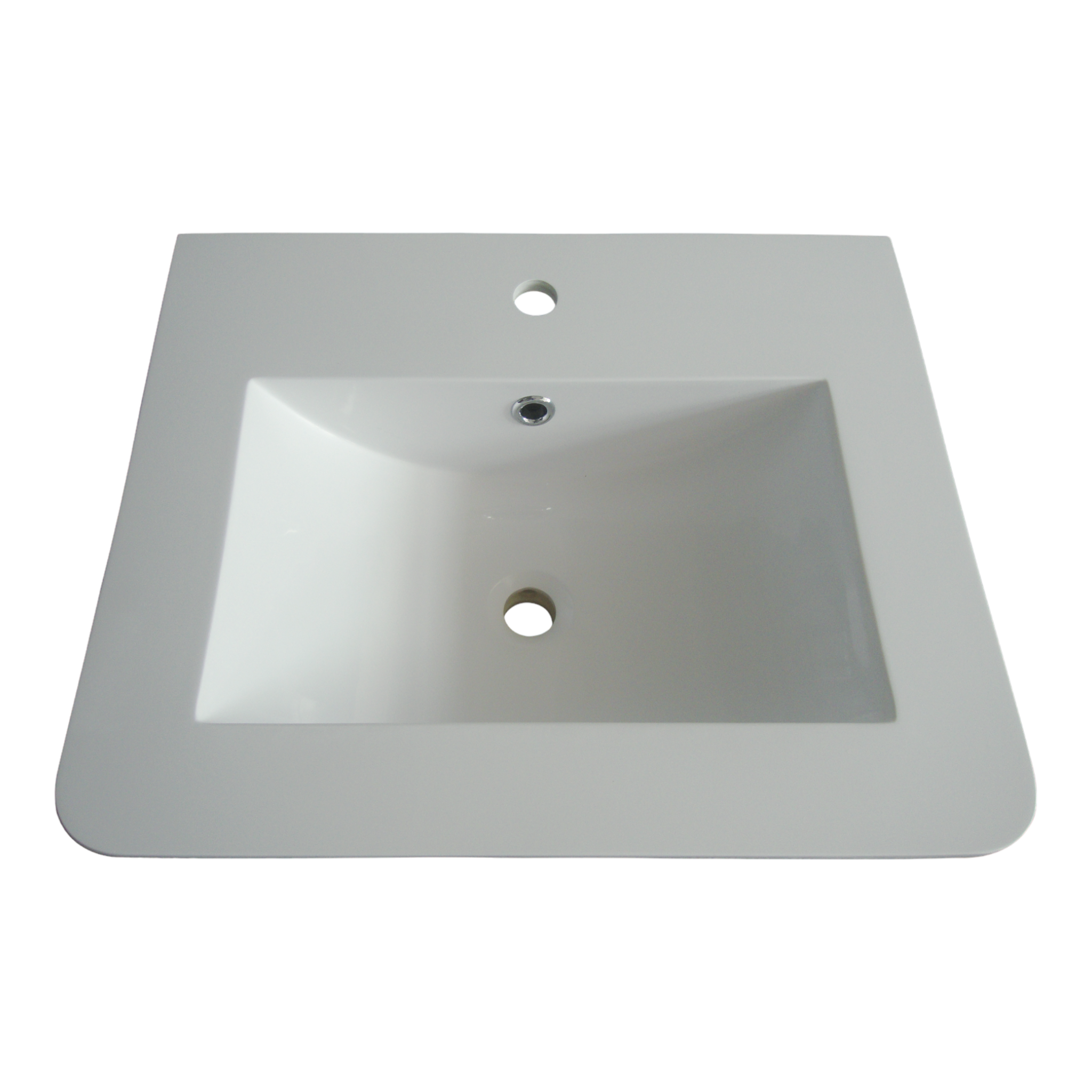 Waschbecken aus Mineralguss 60x50x17,7 cm