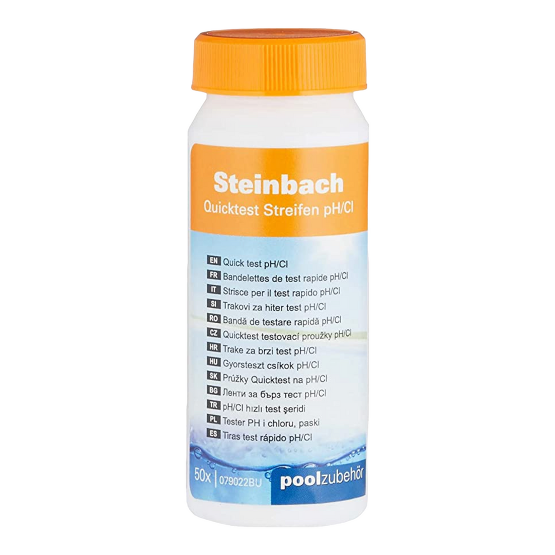 Steinbach Quicktest strips for pH value and free chlorine