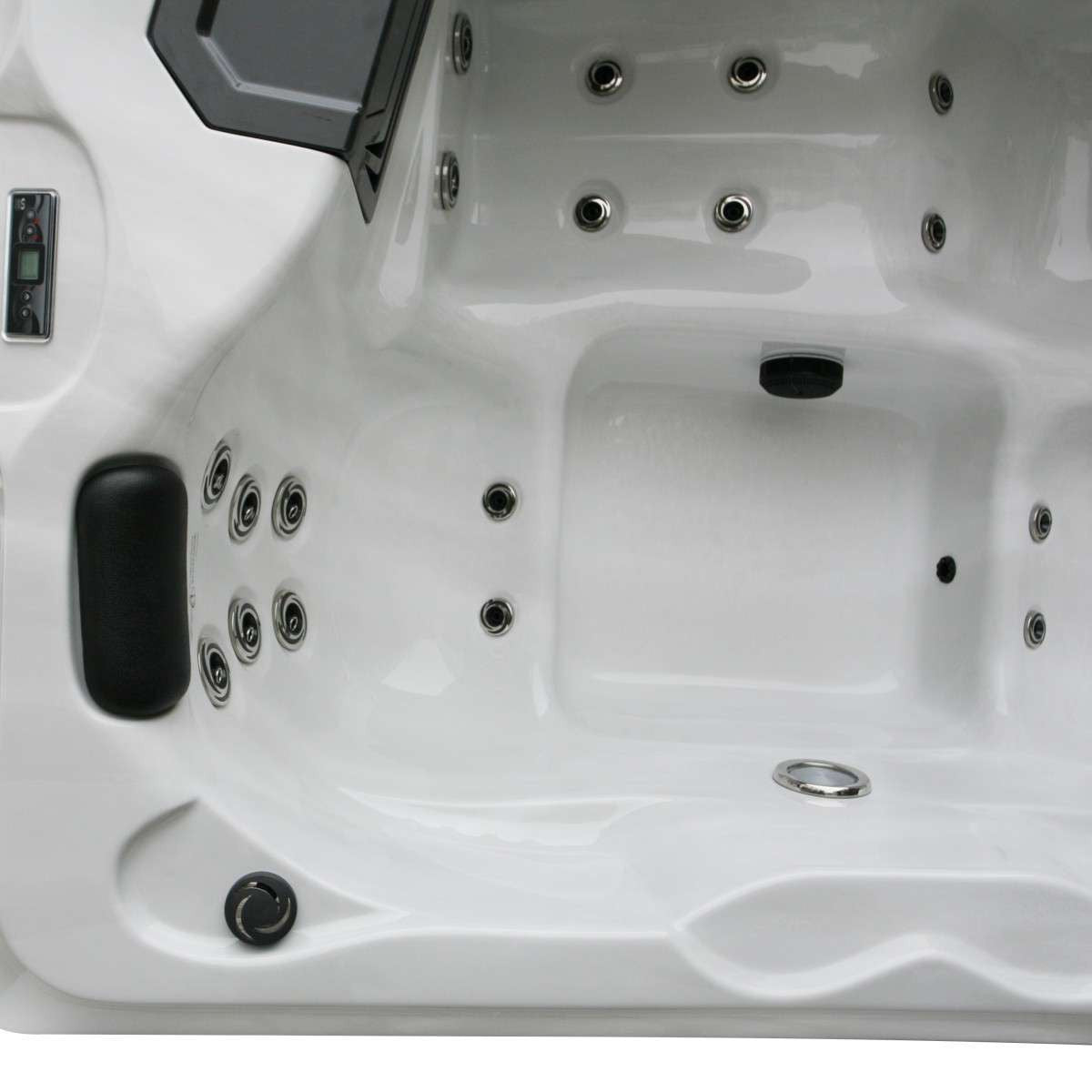 Outdoor whirlpool FIJI Sterling Silver incl. cover - 210 x 160 x 80 cm