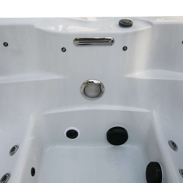 Outdoorwhirlpool FIJI Sterling Silver inkl. Abdeckung 210x160x80 cm