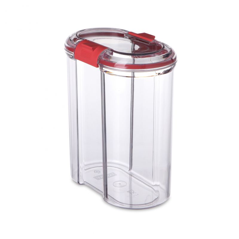 Jar with safety lock, 1.5L Transparent