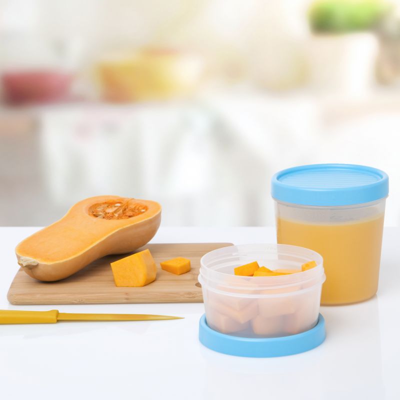 Fresh storage containers set 2+1 TWIST Blue