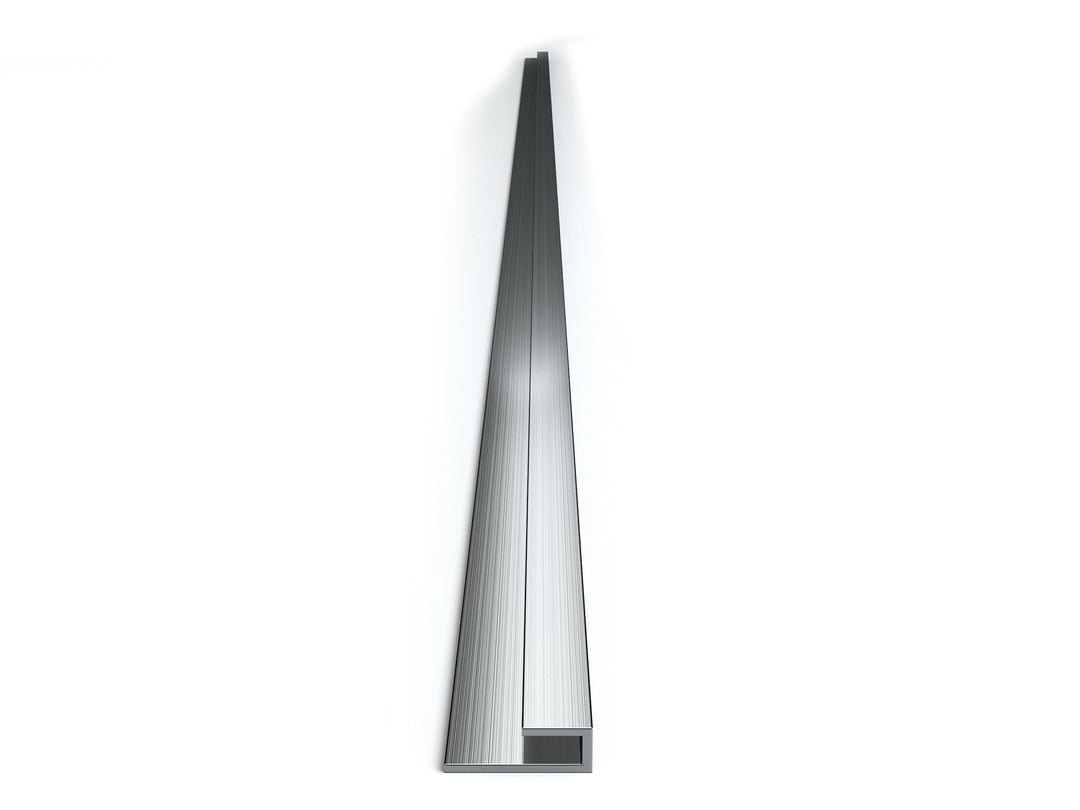 End profile matt silver 255 cm