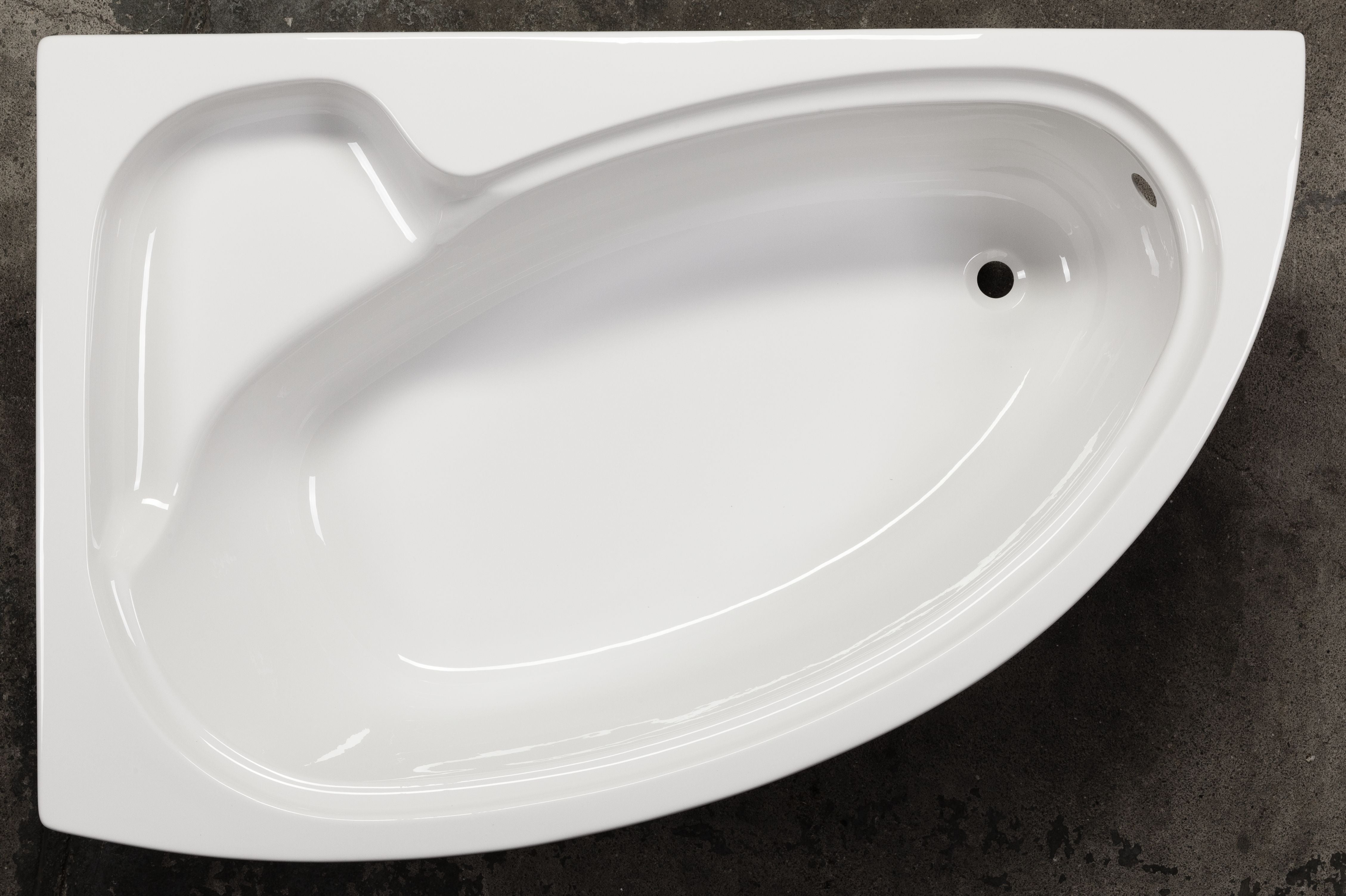 Badewanne Kreta 153 x 98 x 42,5