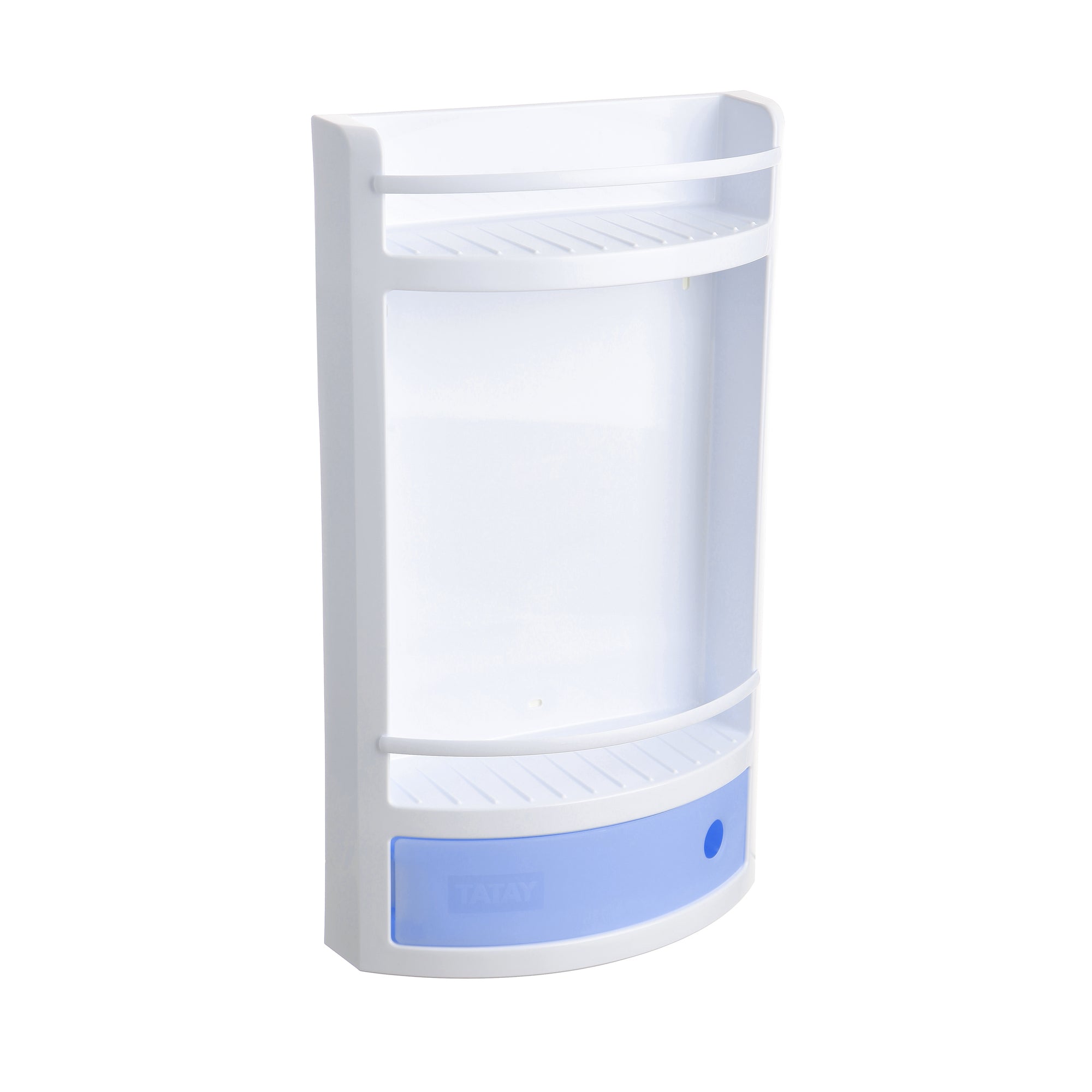 Crystal blue shelf with drawer