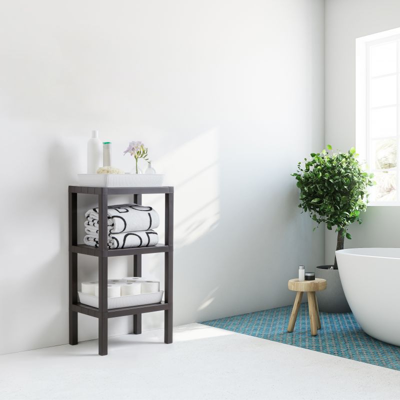 Shelf Lombok 3 floors brown