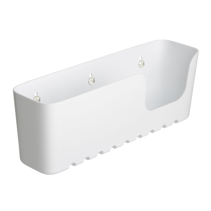 Large shower basket PVC standard white