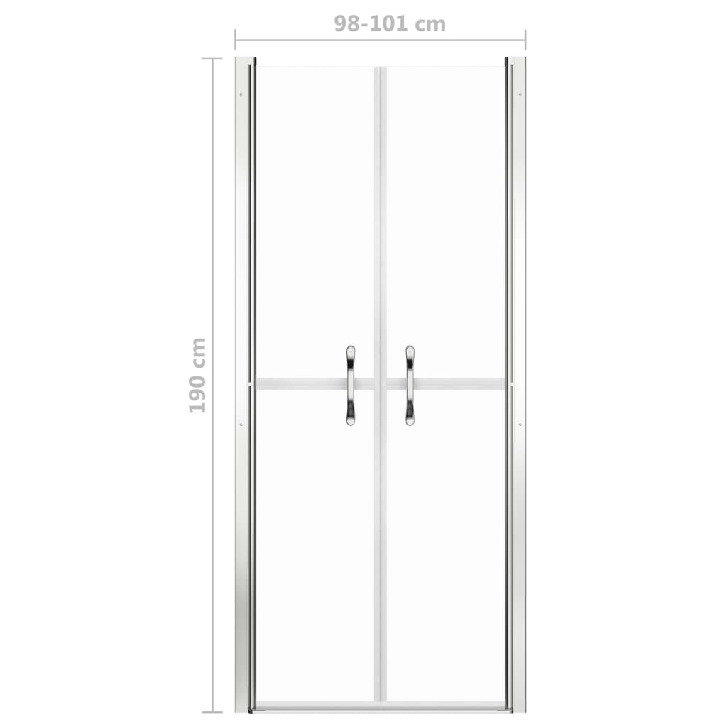 Puerta de ducha transparente ESG 101x190 cm