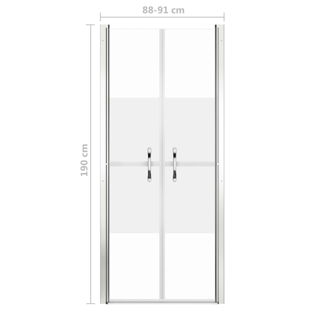 Puerta de ducha semimate ESG 91x190 cm