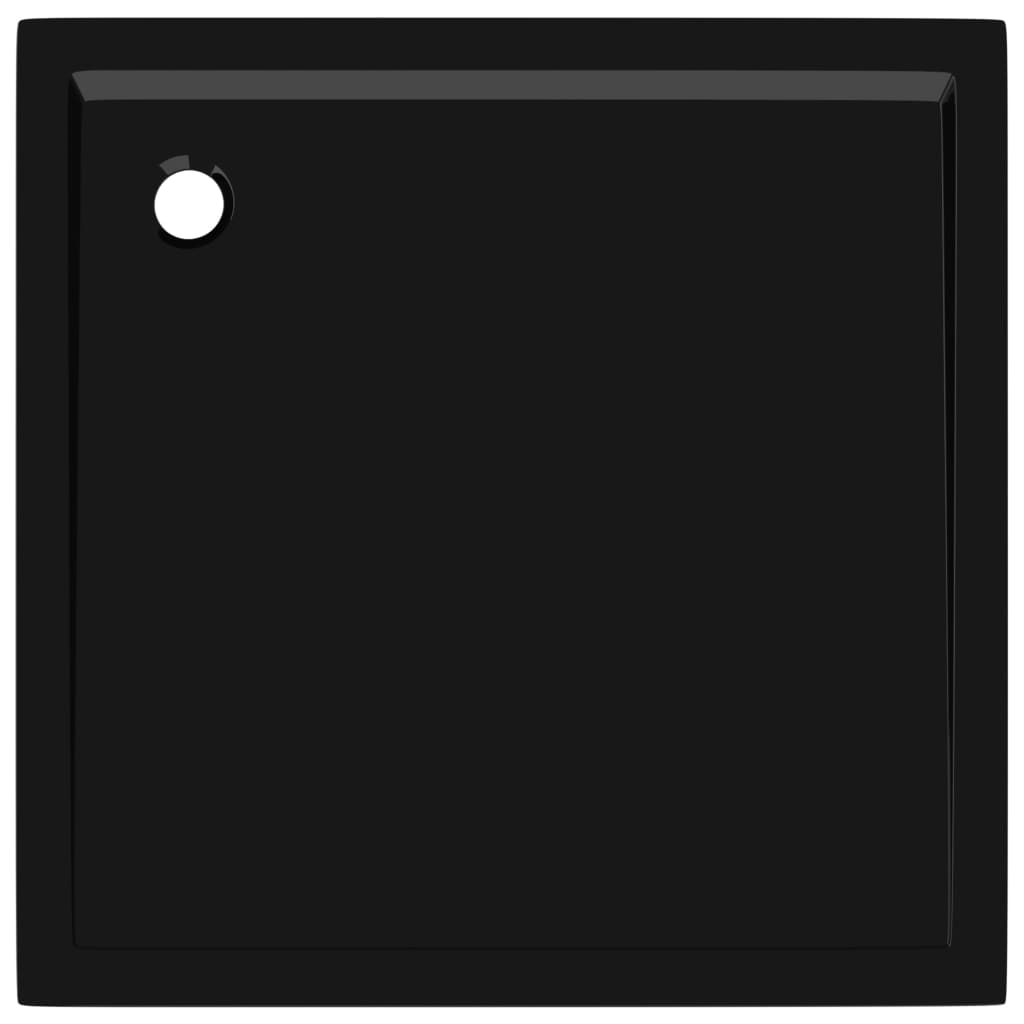 Plato de ducha ABS cuadrado negro 80x80 cm