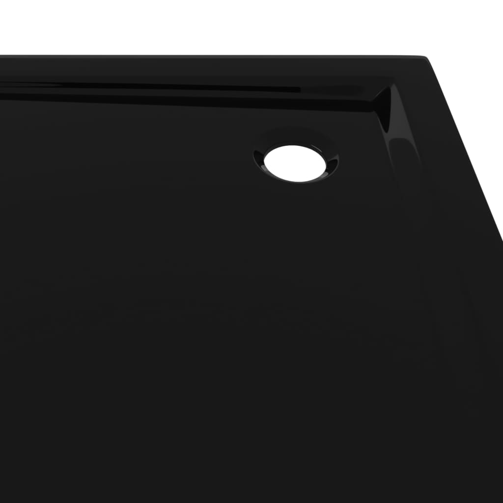 Plato de ducha ABS cuadrado negro 80x80 cm