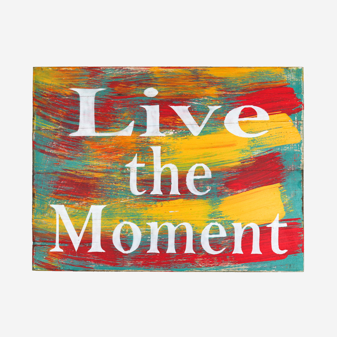 Wall decoration Live the moment