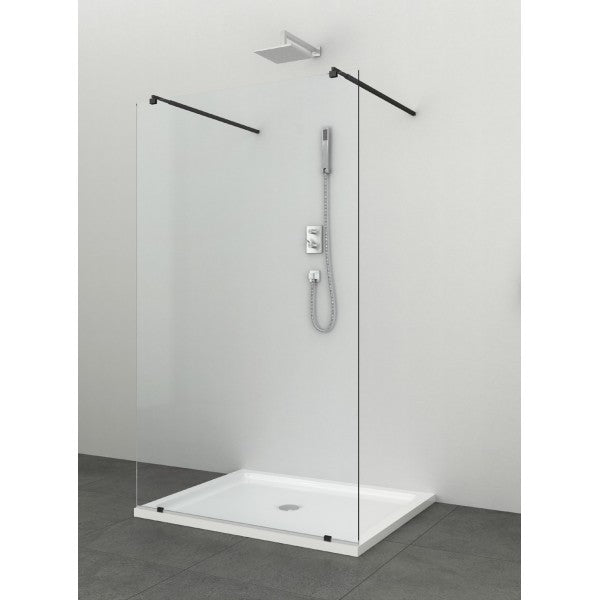 Shower partition Freedom I BLACK in 6 different sizes