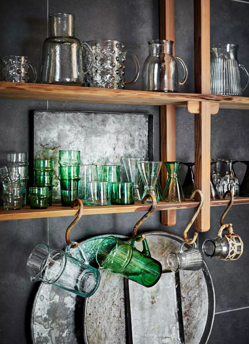 Glas Krug mit Blasen