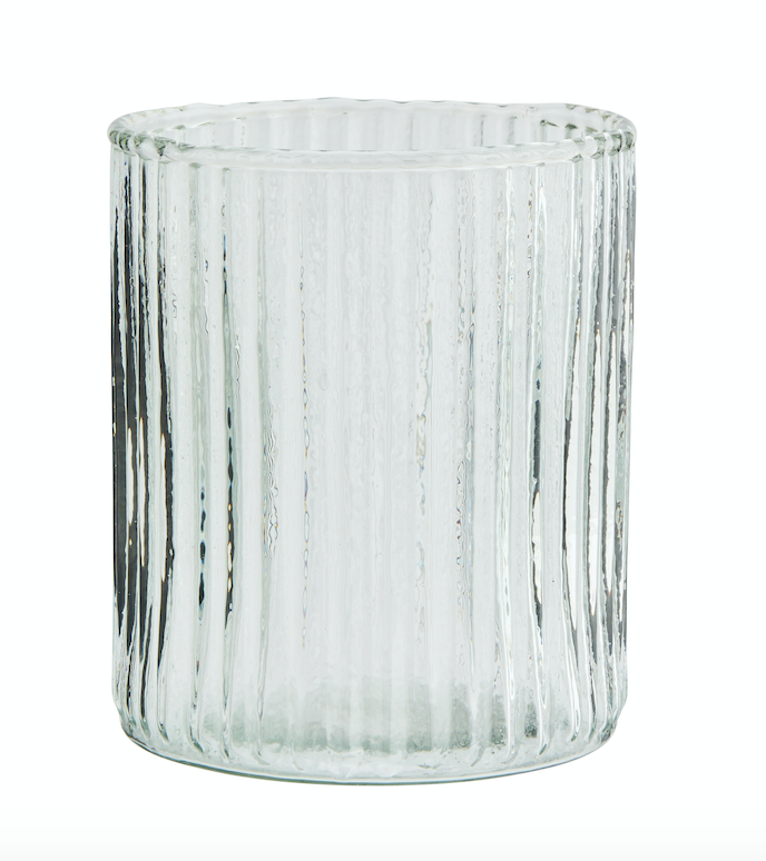 Glass with grooves