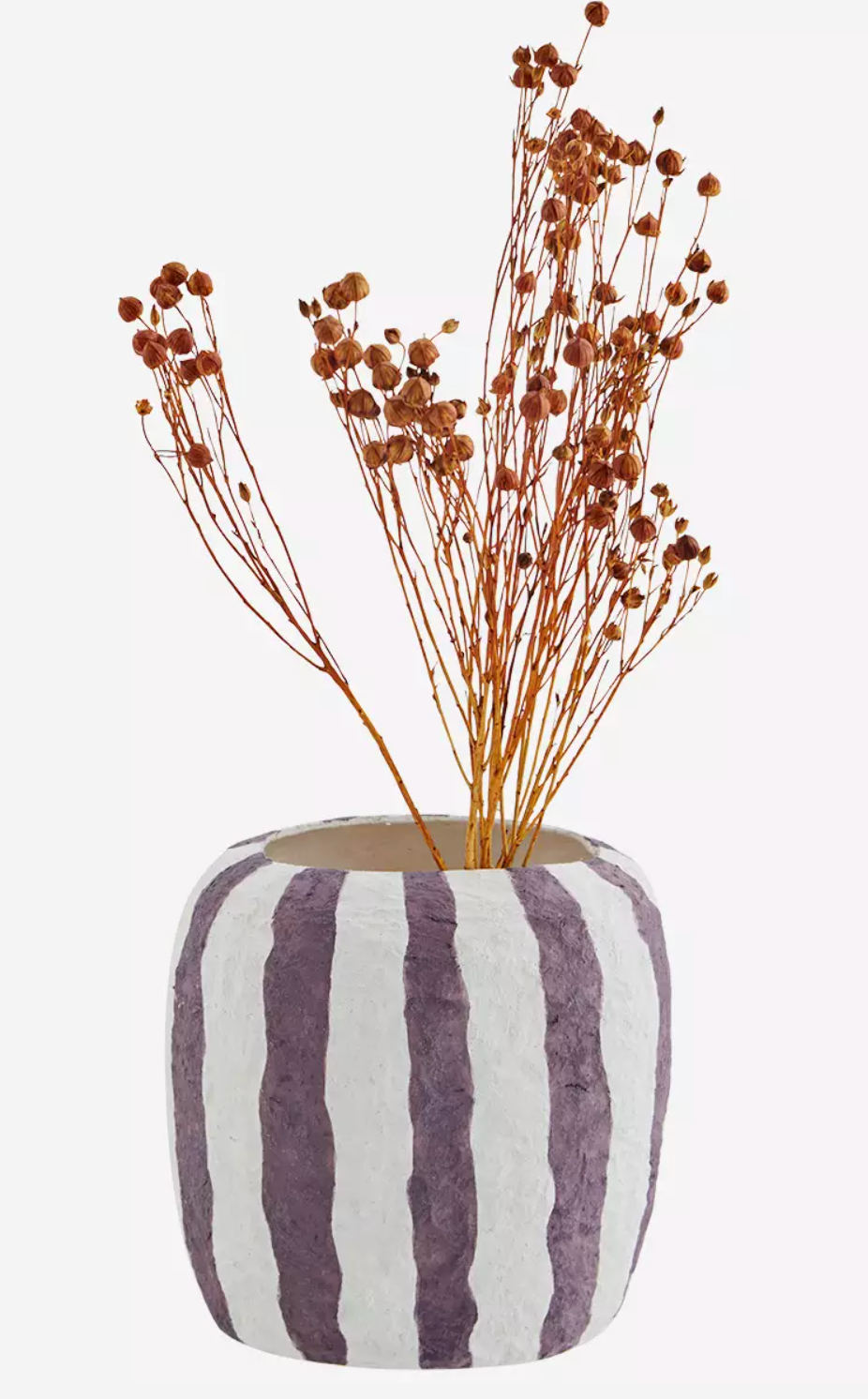 Hand-painted pulp vase