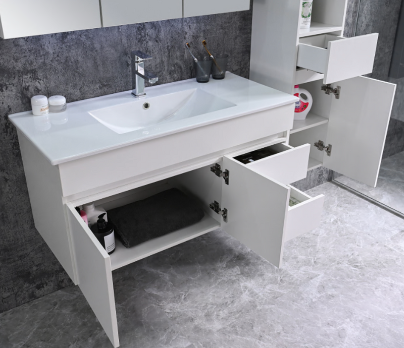 Badmöbel Set BELLUNO Weiß