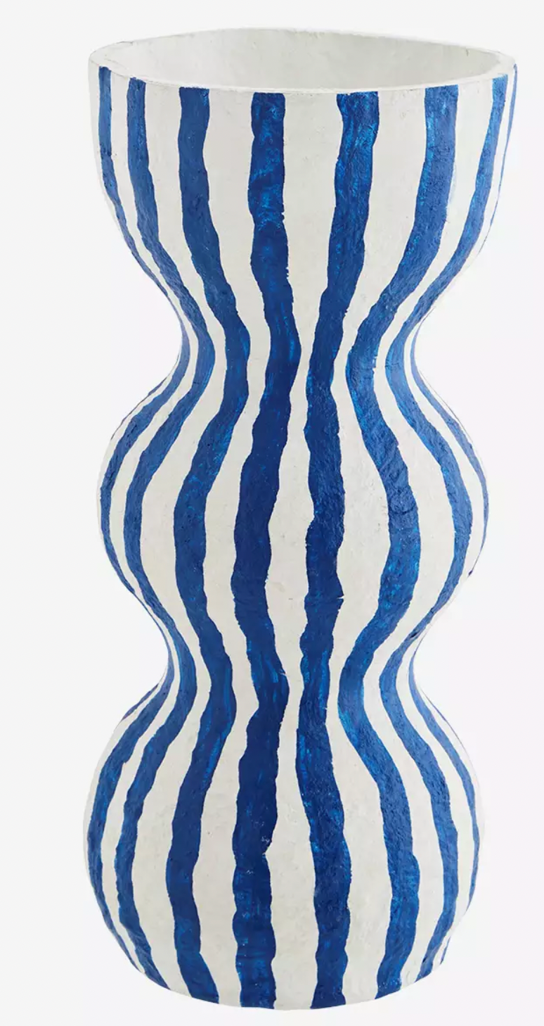 Hand-painted pulp vase