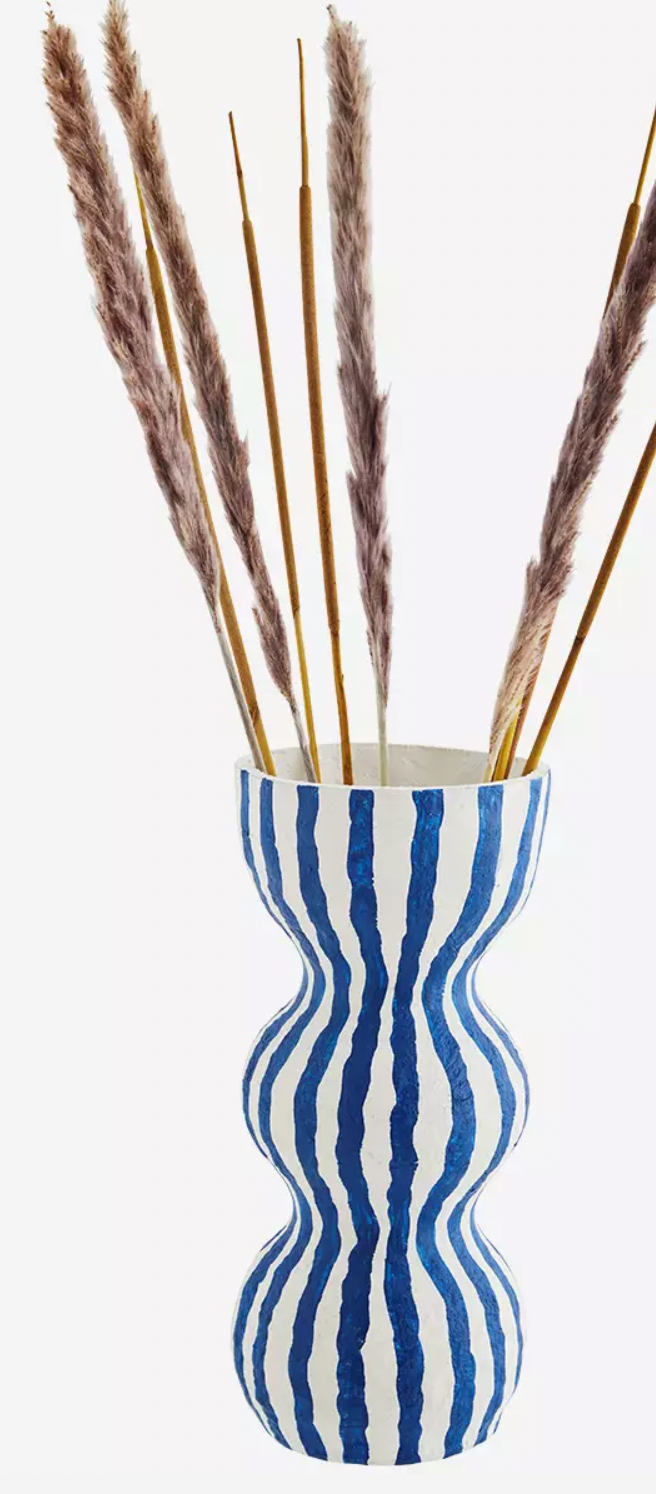 Hand-painted pulp vase