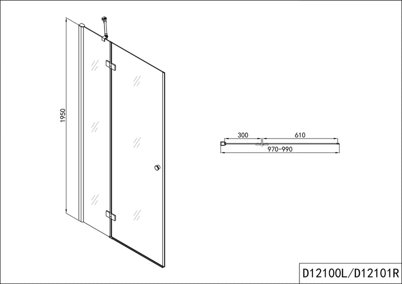 SMARTFLEX swing door in 10 different sizes
