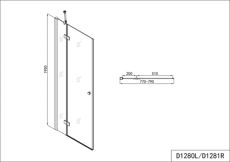 SMARTFLEX swing door in 10 different sizes