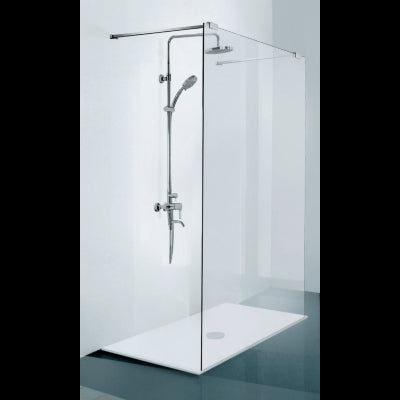 Elegance shower enclosure with telescopic bracket in 4 different sizes